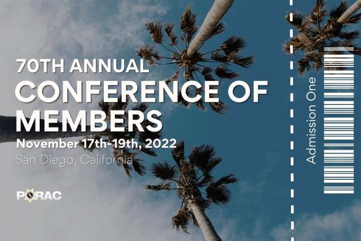 70th Annual PORAC Conference of Members Registration Is Now Open!