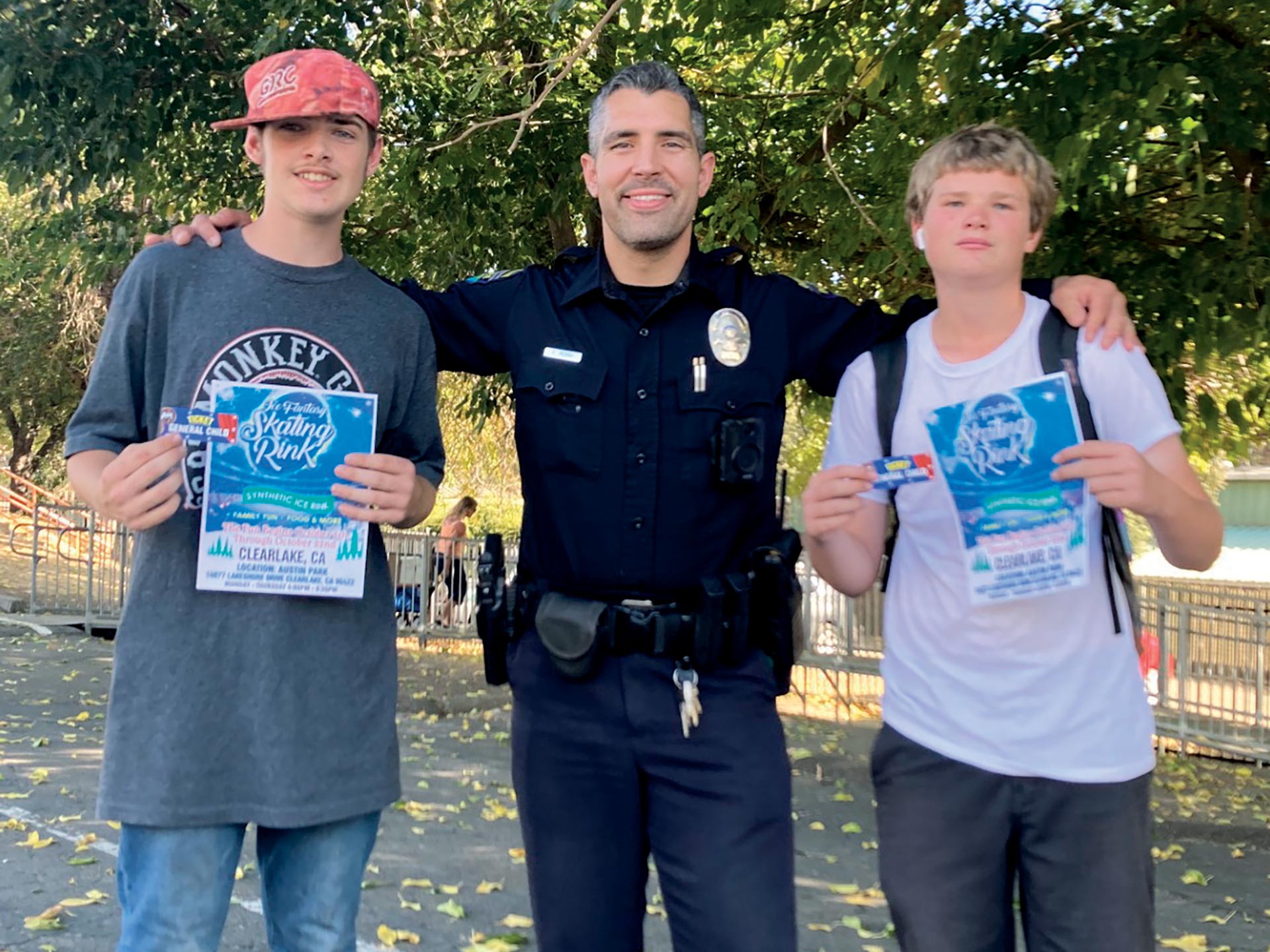 feature-a-salute-to-school-resource-officers-5-Clearlake-Police-Officer-Christopher-Perry-with-students