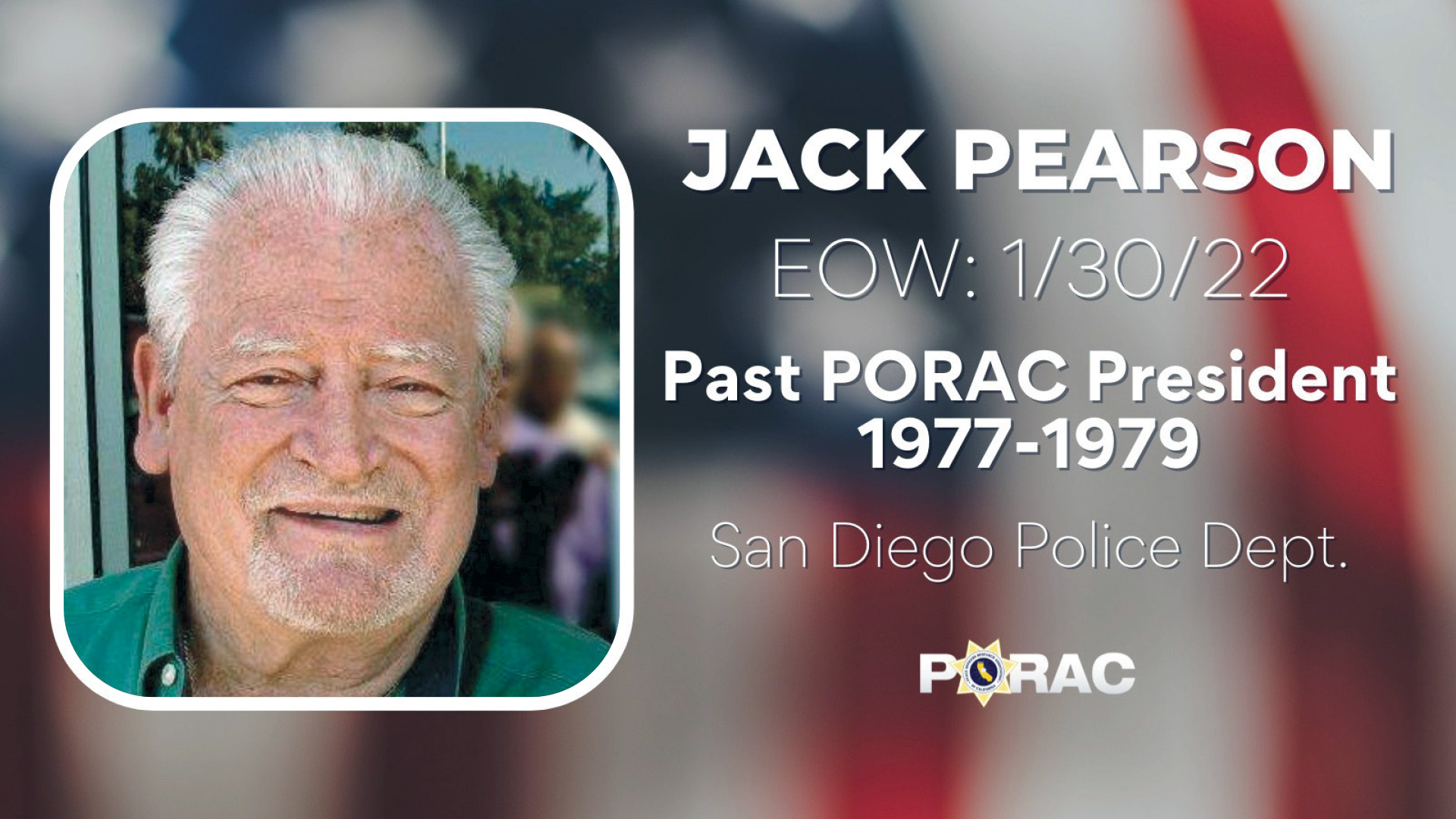 Remembering Past Presidents: Jack Pearson